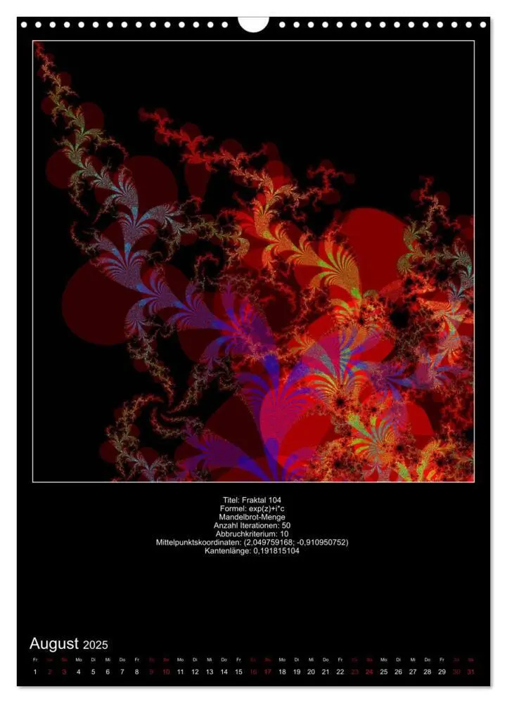 Bild: 9783435976249 | Fraktale zum Selbstnachrechnen (Wandkalender 2025 DIN A3 hoch),...
