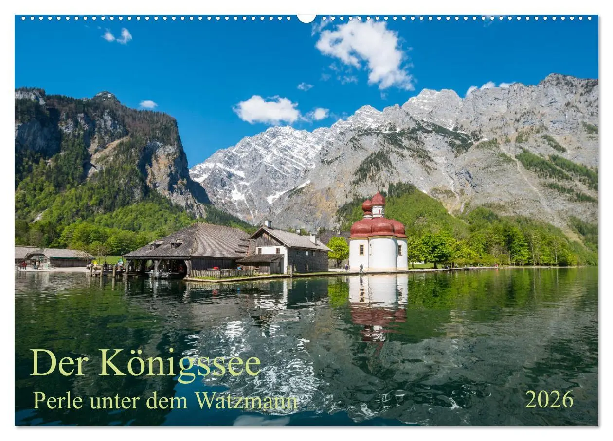 Cover: 9783457756249 | Der Königssee Perle unter dem Watzmann (Wandkalender 2026 DIN A2...