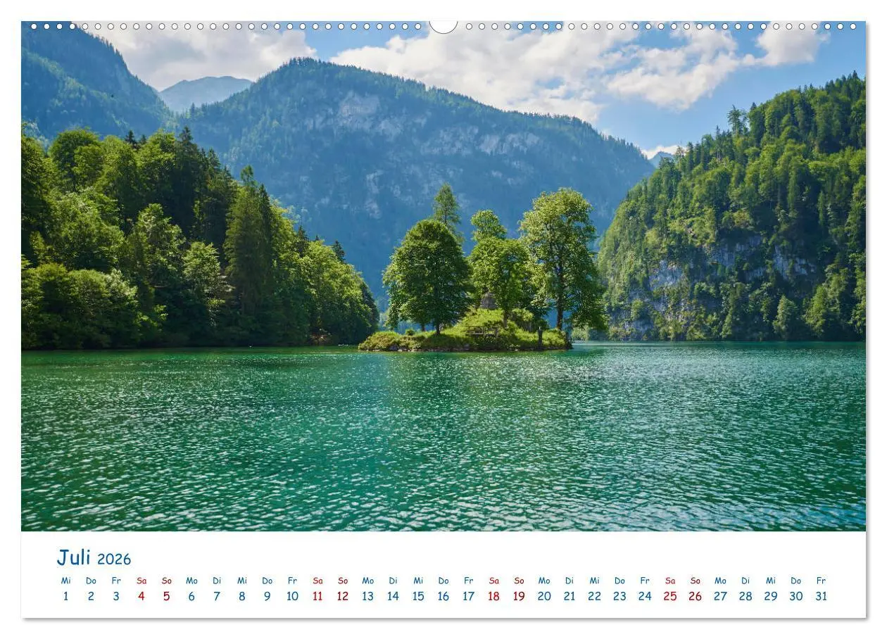 Bild: 9783457756249 | Der Königssee Perle unter dem Watzmann (Wandkalender 2026 DIN A2...