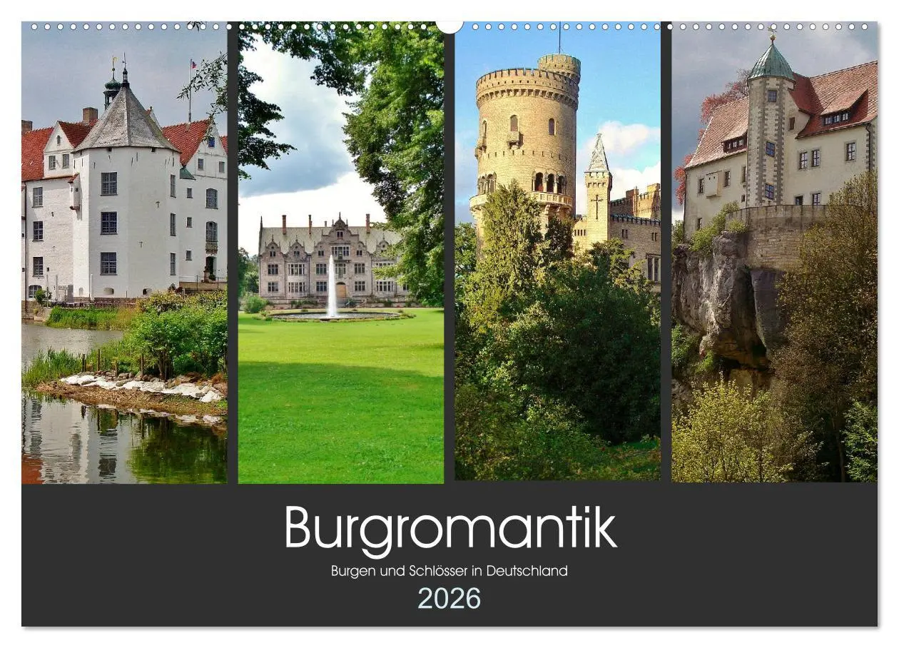 Cover: 9783516086249 | Burgromantik Burgen und Schlösser in Deutschland (Wandkalender 2026...