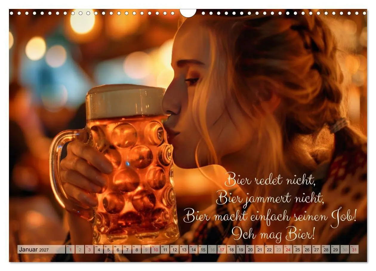 Bild: 9783569176249 | Ich brauch mehr Vitamin Bier (Wandkalender 2027 DIN A3 quer),...