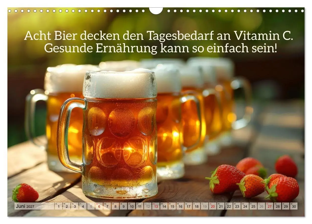 Bild: 9783569176249 | Ich brauch mehr Vitamin Bier (Wandkalender 2027 DIN A3 quer),...