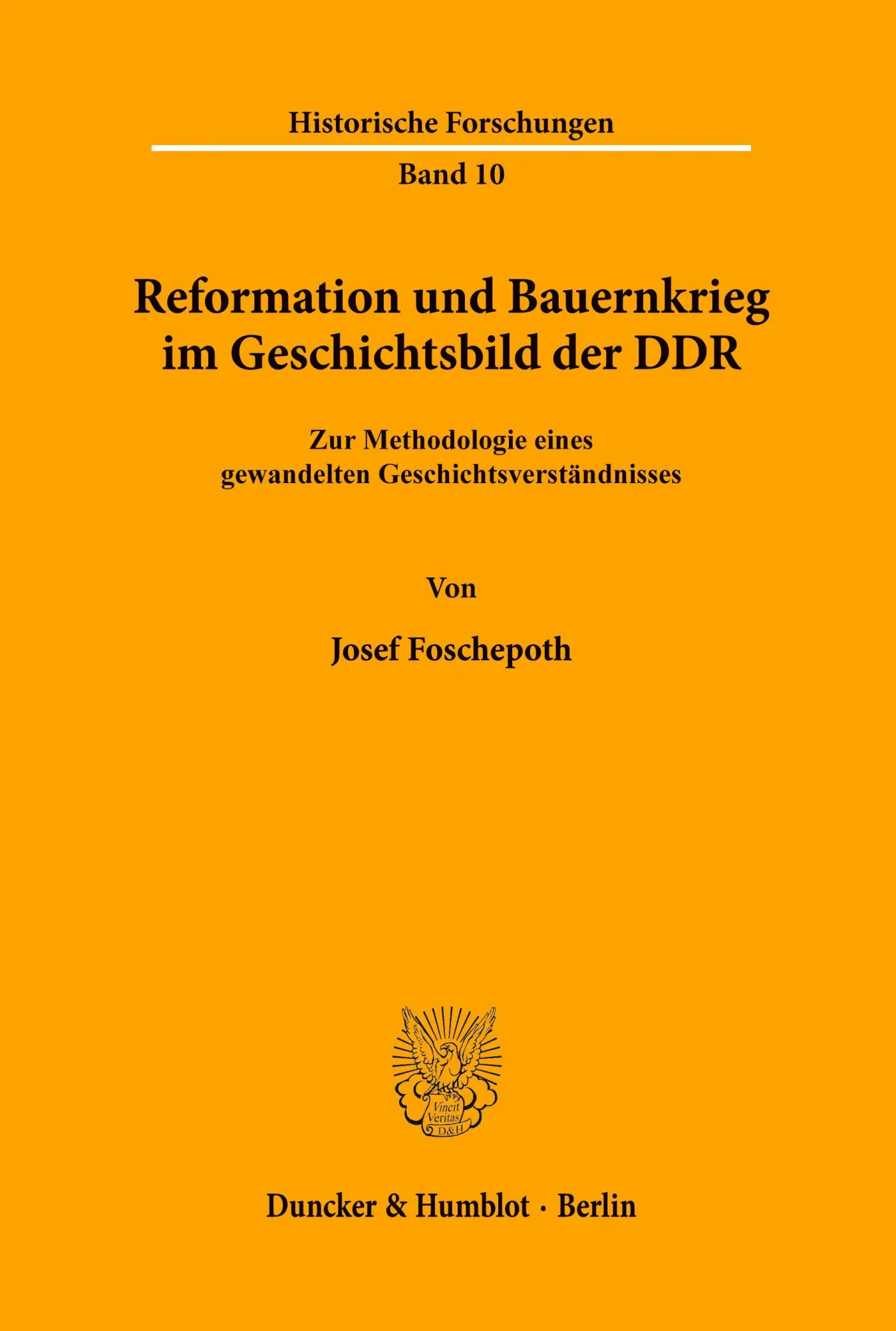 Cover: 9783428036349 | Reformation und Bauernkrieg im Geschichtsbild der DDR. | Foschepoth