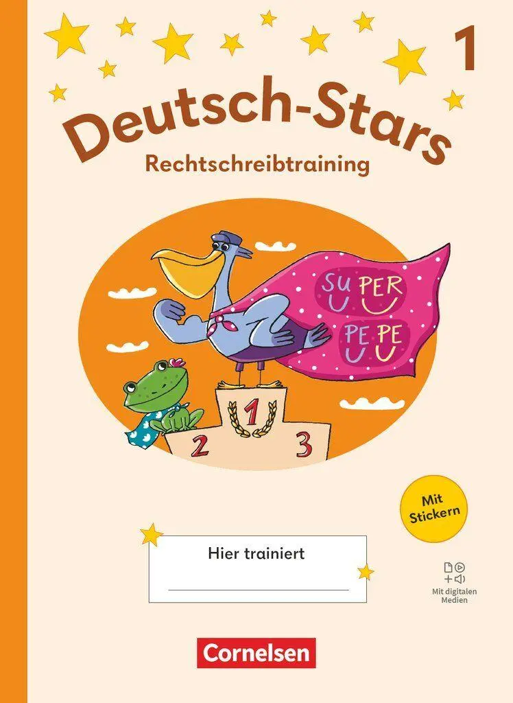 Cover: 9783464816349 | Deutsch-Stars 1. Schuljahr - Rechtschreibtraining Ausgabe ab 2025 -...