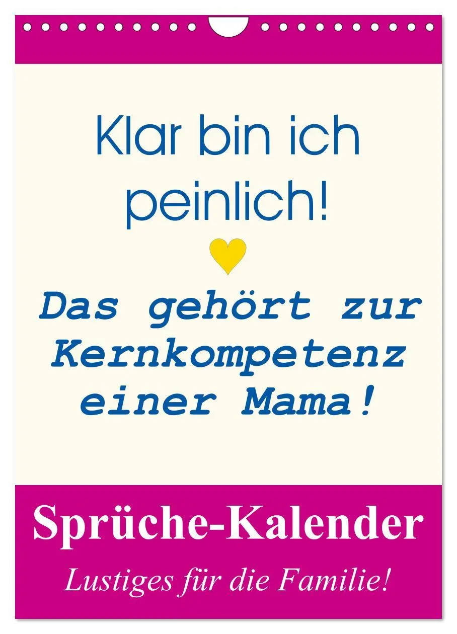 Cover: 9783516386349 | Sprüche-Kalender. Lustiges für die Familie! (Wandkalender 2026 DIN...