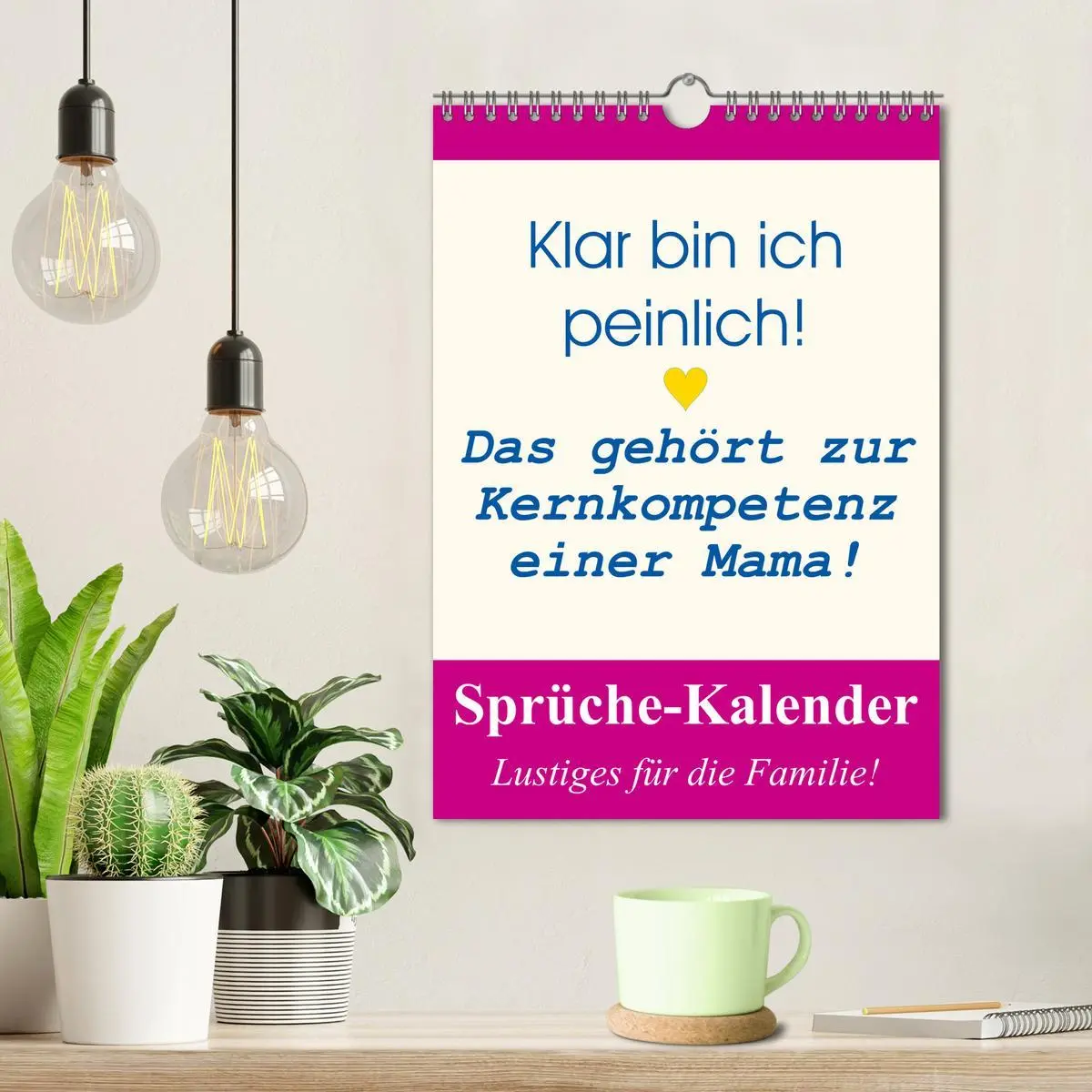 Bild: 9783516386349 | Sprüche-Kalender. Lustiges für die Familie! (Wandkalender 2026 DIN...