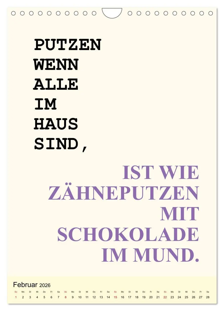 Bild: 9783516386349 | Sprüche-Kalender. Lustiges für die Familie! (Wandkalender 2026 DIN...