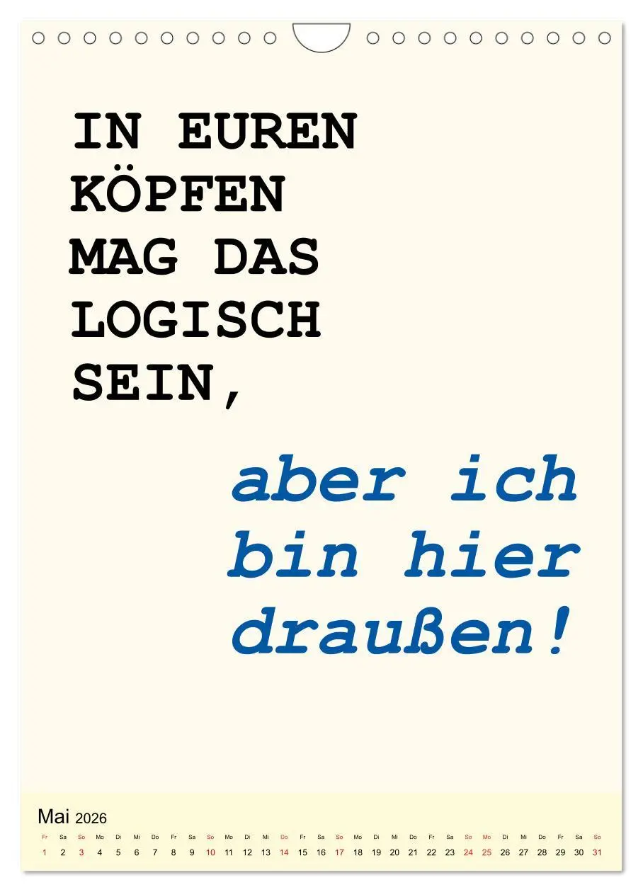 Bild: 9783516386349 | Sprüche-Kalender. Lustiges für die Familie! (Wandkalender 2026 DIN...