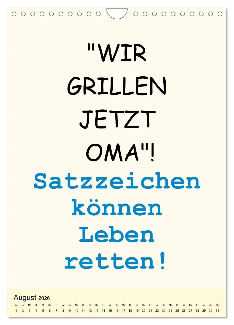 Bild: 9783516386349 | Sprüche-Kalender. Lustiges für die Familie! (Wandkalender 2026 DIN...