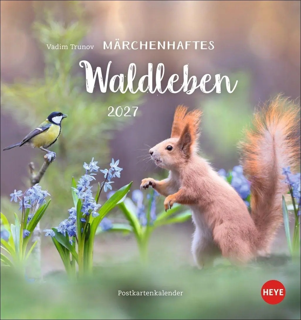 Cover: 9783756416349 | Vadim Trunov: Märchenhaftes Waldleben Postkartenkalender 2027 | Trunov