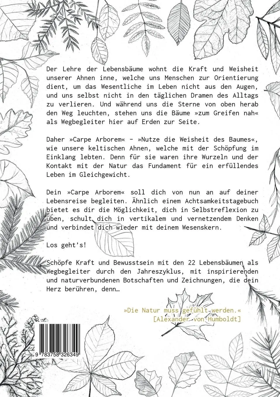Rückseite: 9783758326349 | Carpe Arborem | Daniela Christine Huber | Taschenbuch | Paperback