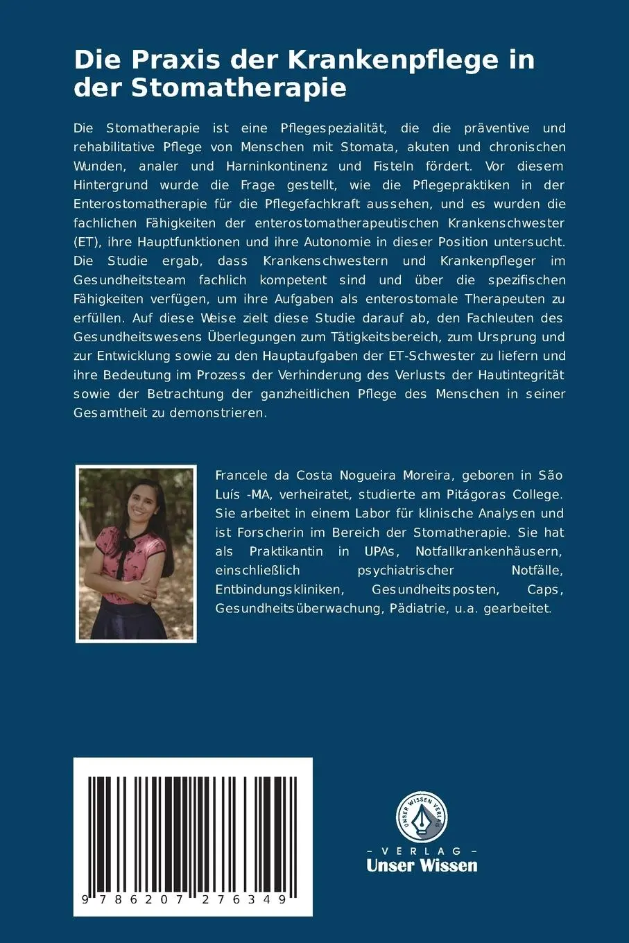 Rückseite: 9786207276349 | Die Praxis der Krankenpflege in der Stomatherapie | Moreira (u. a.)