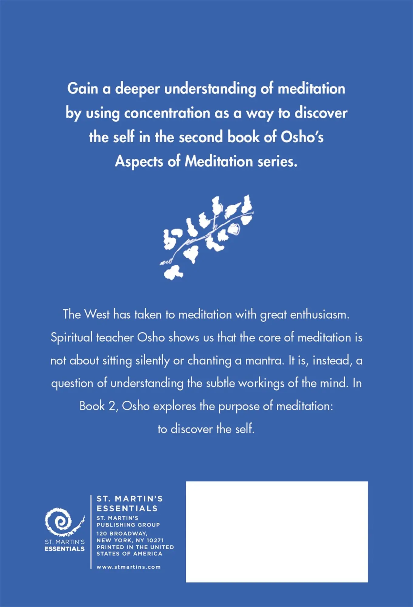 Rückseite: 9781250786449 | Aspects of Meditation Book 2 | Osho | Taschenbuch | Englisch | 2022