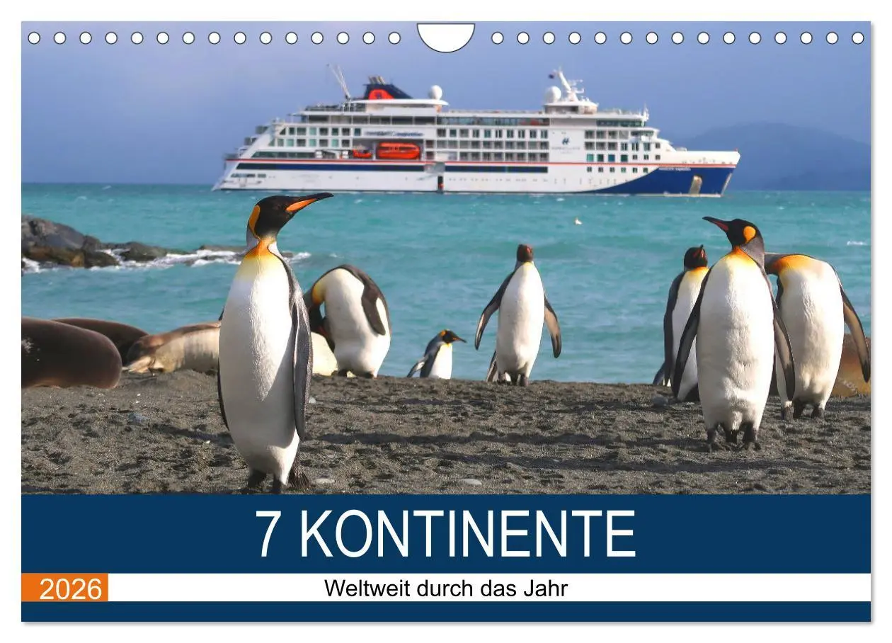 Cover: 9783457596449 | 7 Kontinente - Weltweit durch das Jahr (Wandkalender 2026 DIN A4...