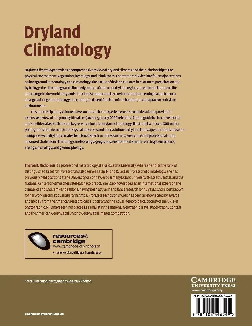 Rückseite: 9781108446549 | Dryland Climatology | Sharon E. Nicholson | Taschenbuch | Englisch