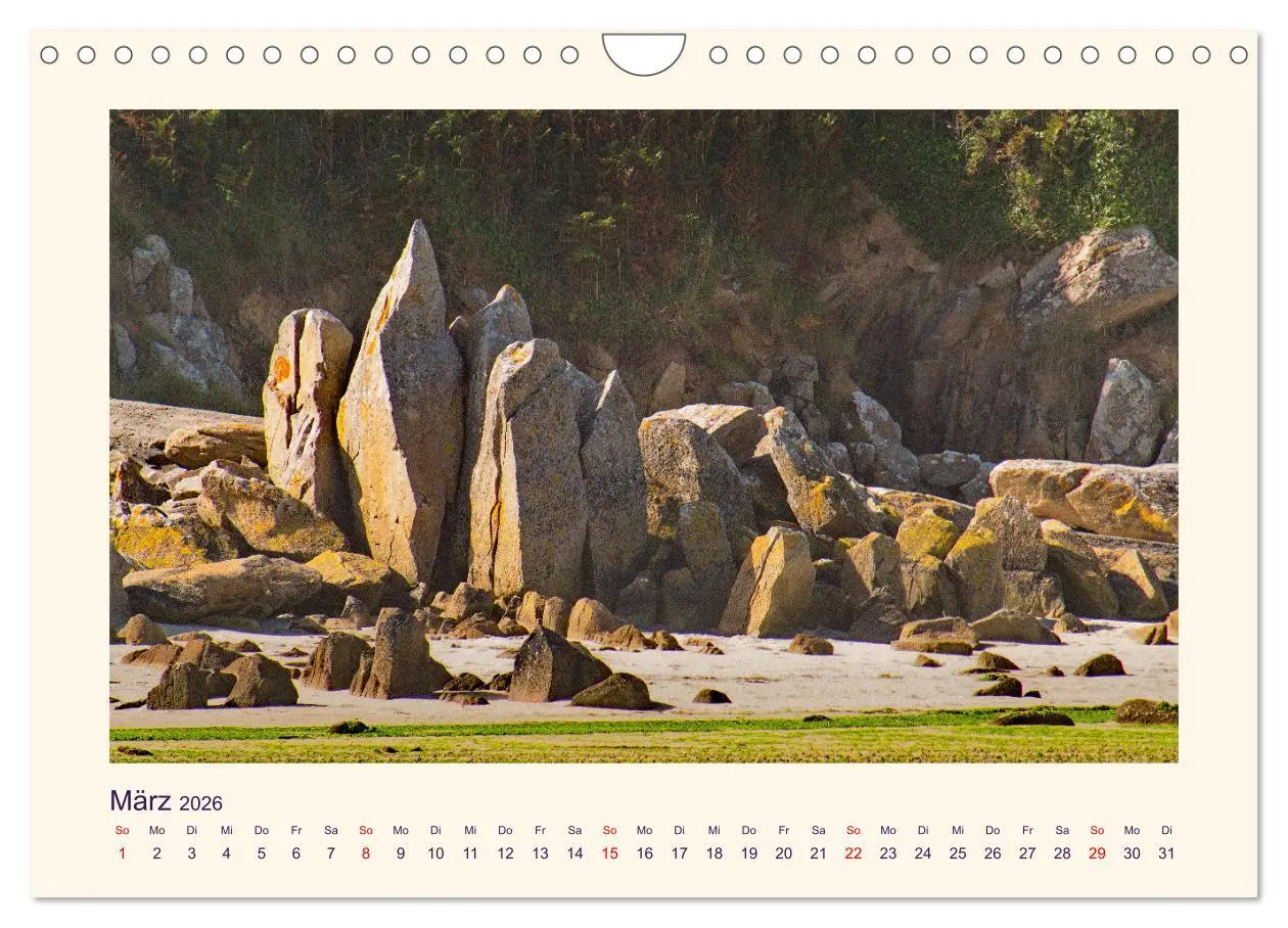 Bild: 9783457346549 | Menhire der Bretagne (Wandkalender 2026 DIN A4 quer), CALVENDO...