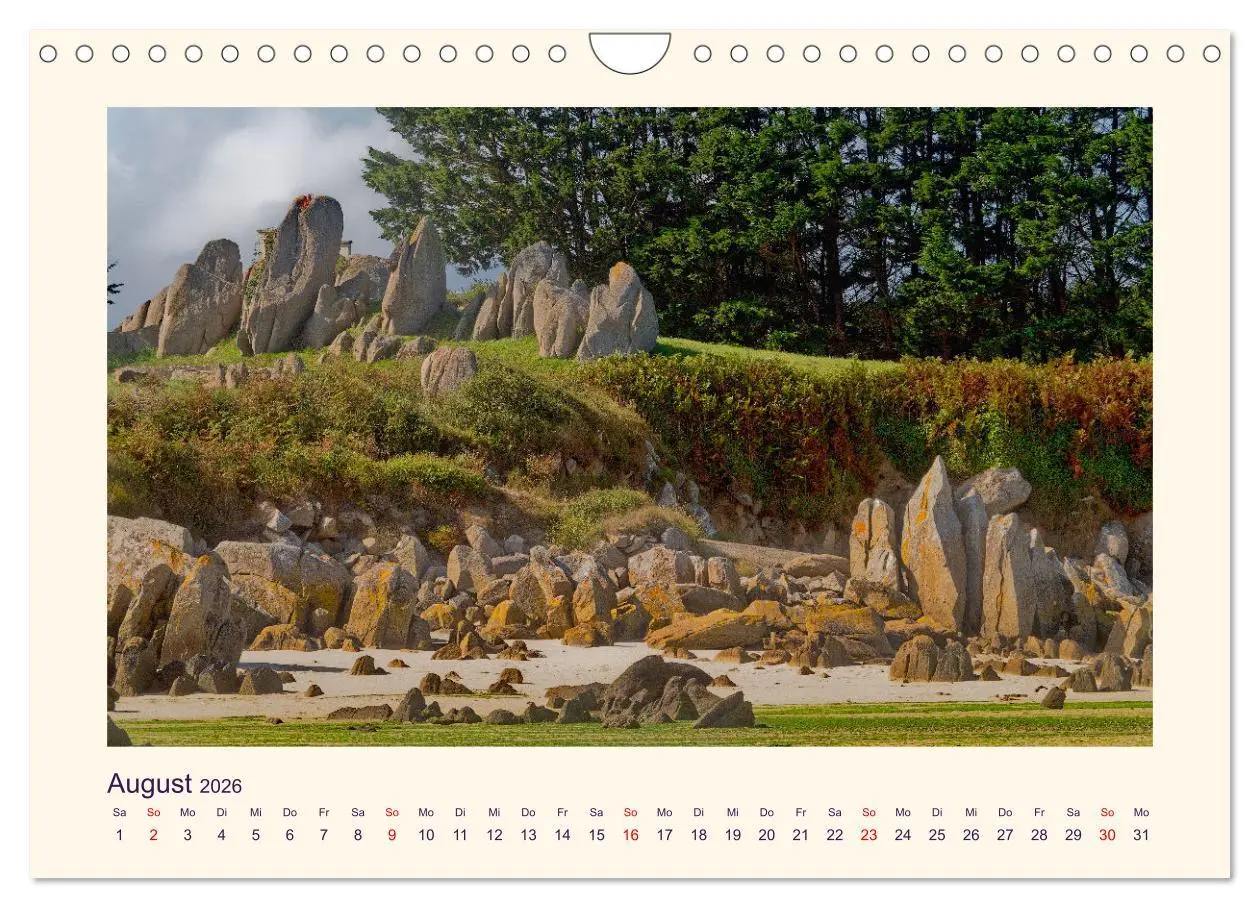 Bild: 9783457346549 | Menhire der Bretagne (Wandkalender 2026 DIN A4 quer), CALVENDO...