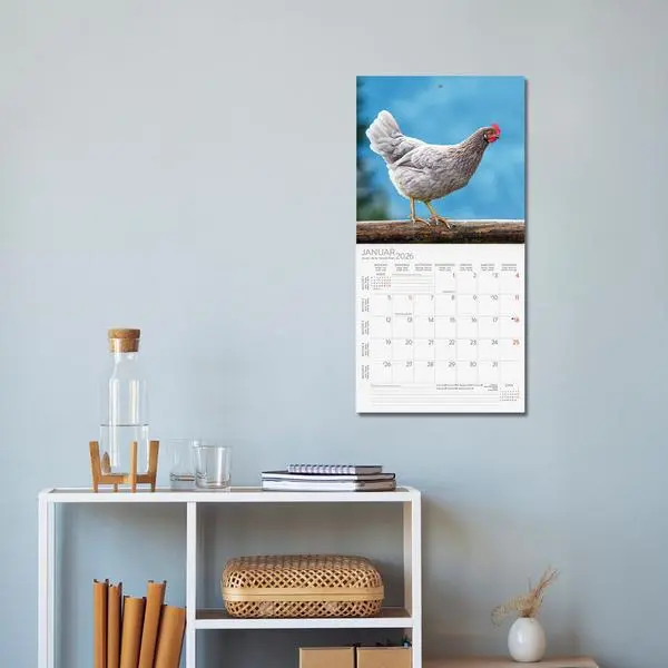 Bild: 9783731886549 | Hühner 2026 | Verlag Korsch | Kalender | 13 S. | Deutsch | 2026