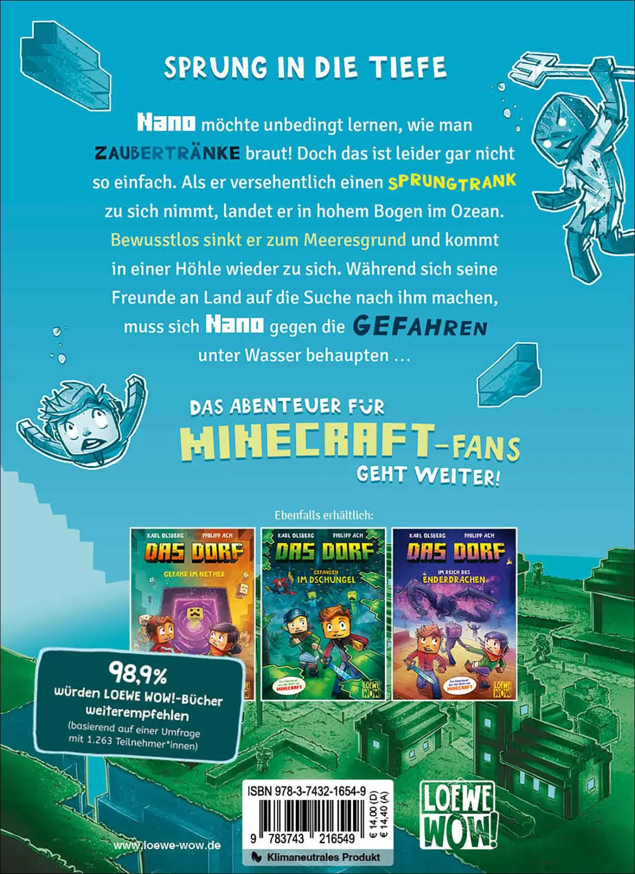 Rückseite: 9783743216549 | Das Dorf (Band 5) - Versunken im Ozean | Karl Olsberg | Buch | 160 S.