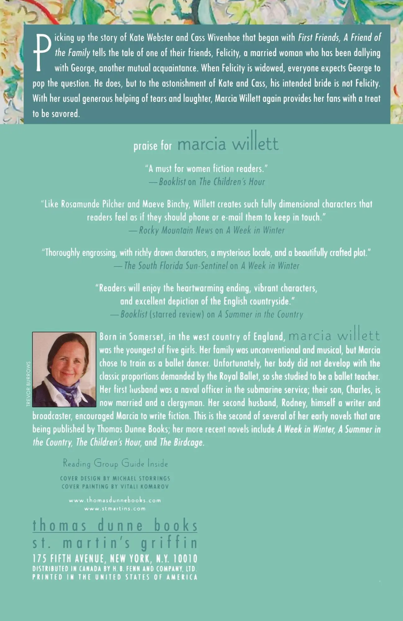 Rückseite: 9780312306649 | A Friend of the Family | Marcia Willett | Taschenbuch | Englisch