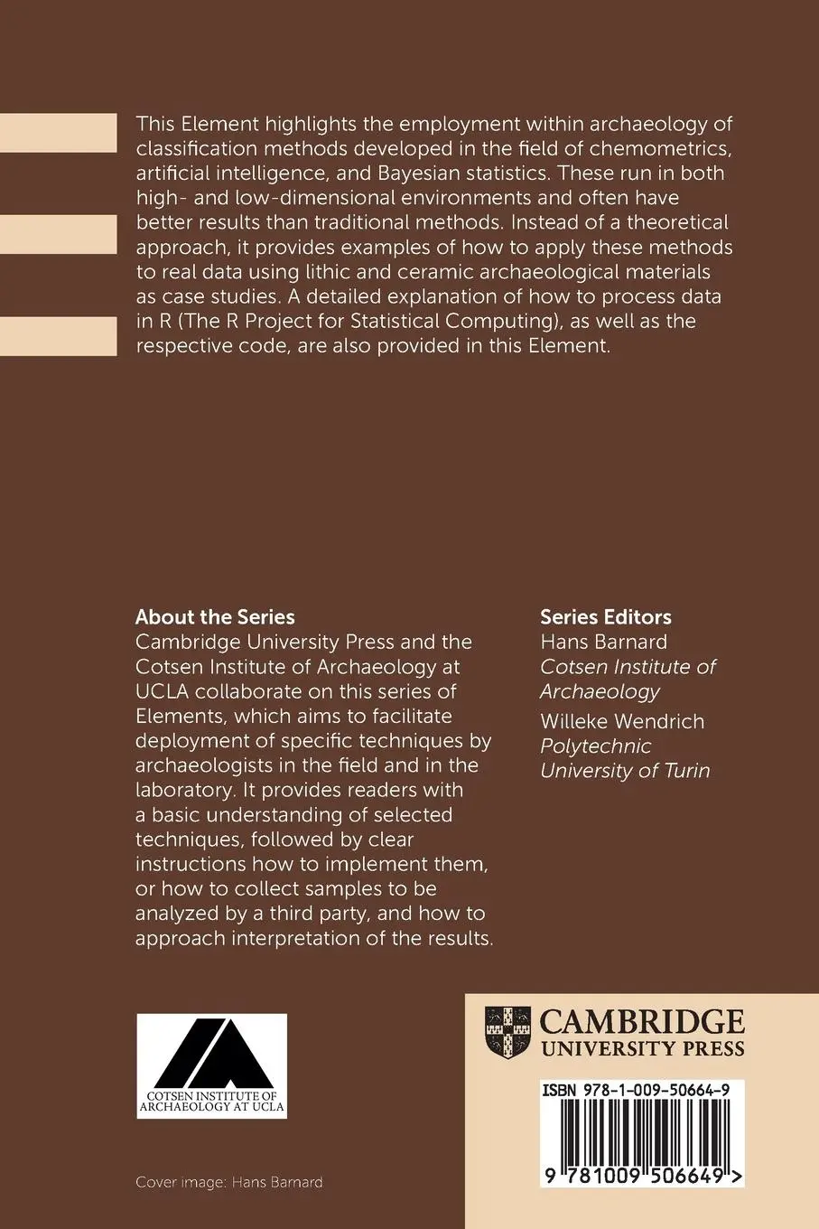 Rückseite: 9781009506649 | Machine Learning for Archaeological Applications in R | Argote (u. a.)