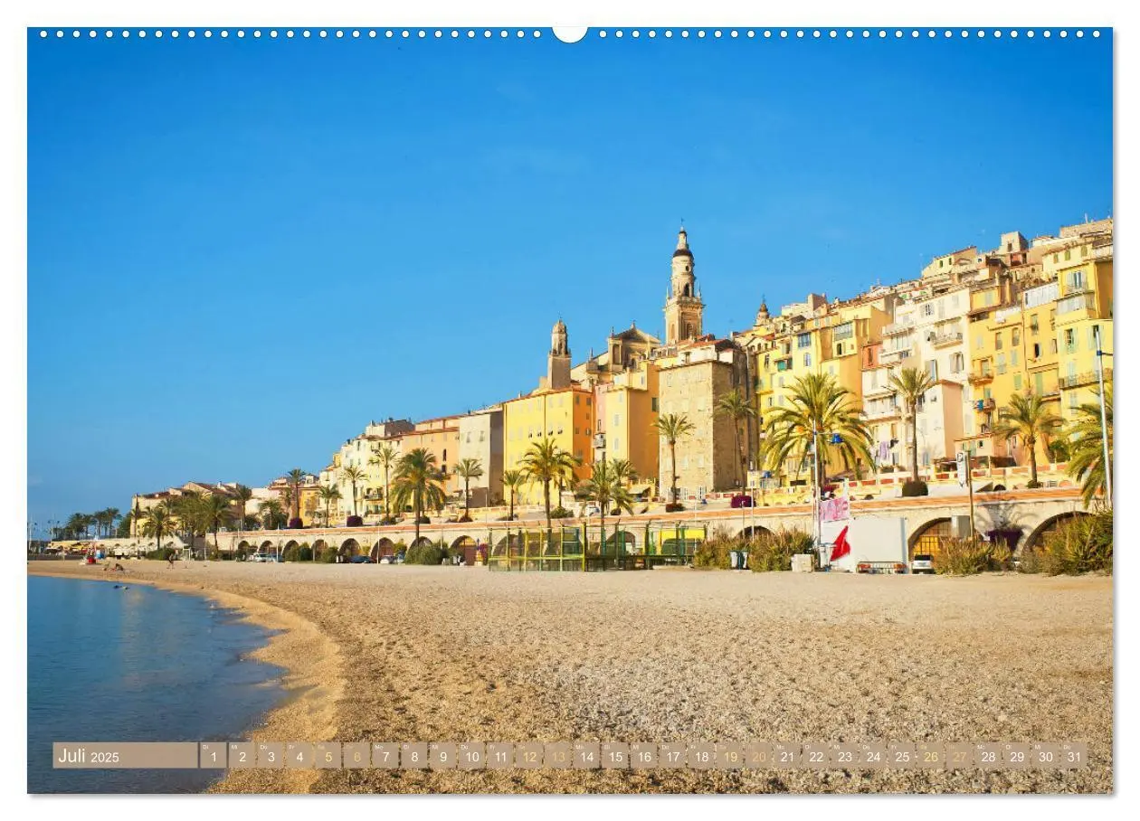 Bild: 9783383776649 | Lebendige Cote d'Azur: Die azurblaue Küste (Wandkalender 2025 DIN...