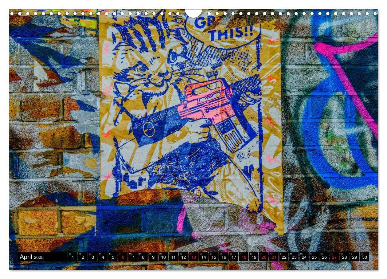 Bild: 9783435316649 | Street art London Michael Jaster (Wandkalender 2025 DIN A3 quer),...