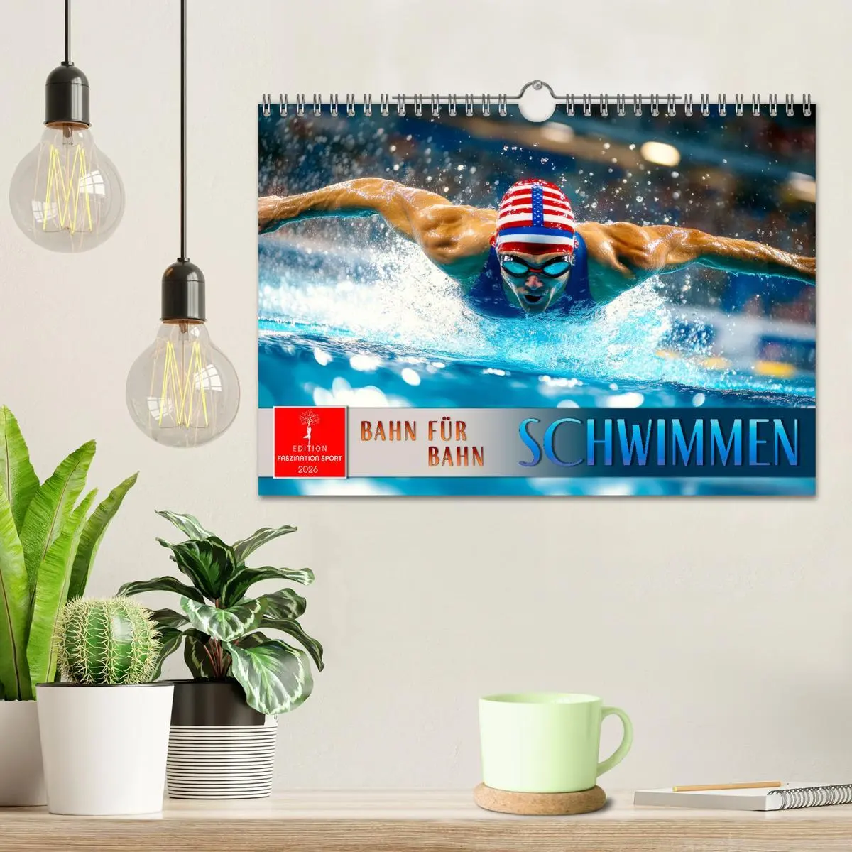 Bild: 9783457266649 | Schwimmen - Bahn für Bahn (Wandkalender 2026 DIN A4 quer), CALVENDO...