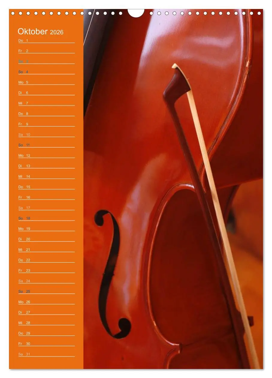 Bild: 9783516426649 | Geliebtes Cello (Wandkalender 2026 DIN A3 hoch), CALVENDO...