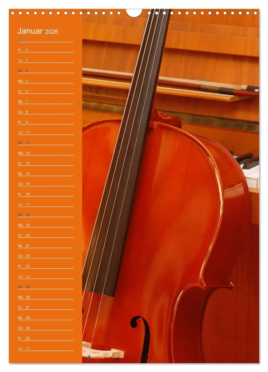 Bild: 9783516426649 | Geliebtes Cello (Wandkalender 2026 DIN A3 hoch), CALVENDO...