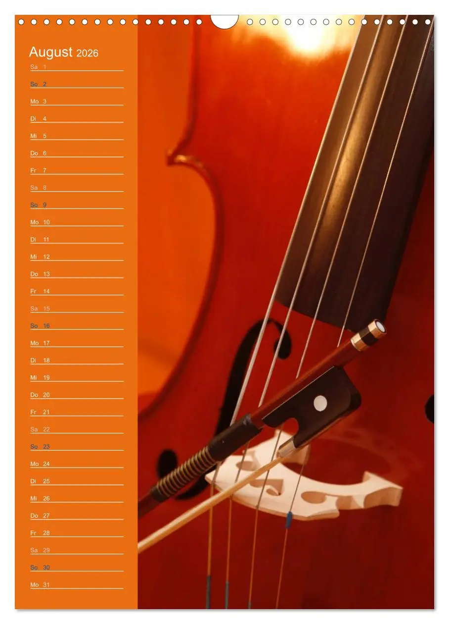 Bild: 9783516426649 | Geliebtes Cello (Wandkalender 2026 DIN A3 hoch), CALVENDO...