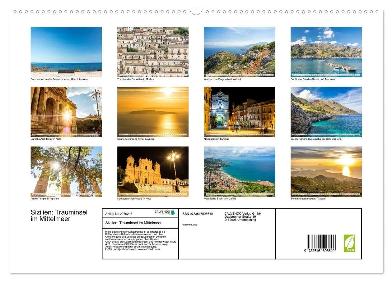 Bild: 9783516596649 | Sizilien: Trauminsel im Mittelmeer (hochwertiger Premium...