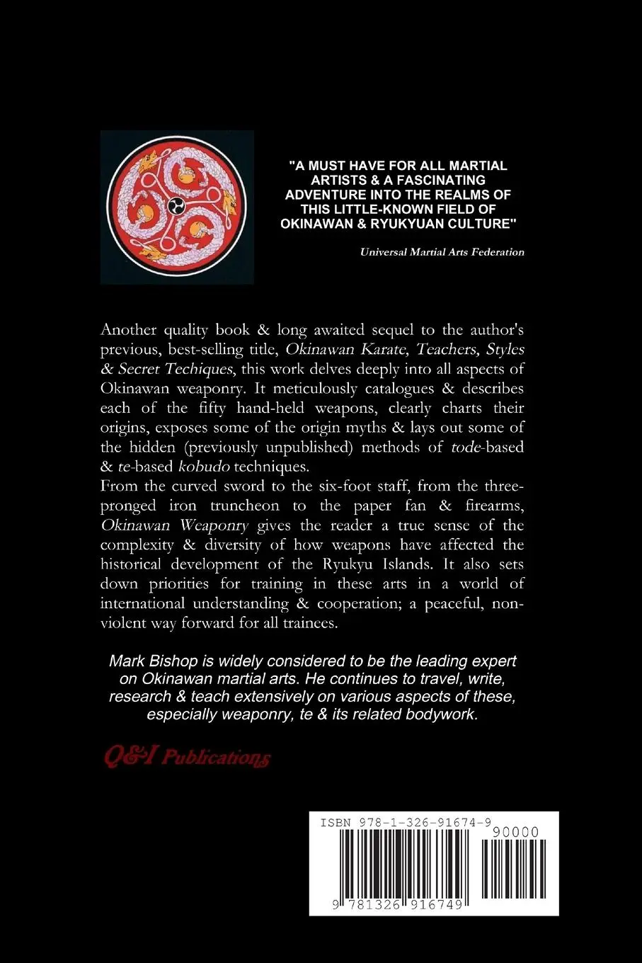 Rückseite: 9781326916749 | Okinawan Weaponry, Hidden Methods, Ancient Myths of Kobudo &amp; Te | Buch