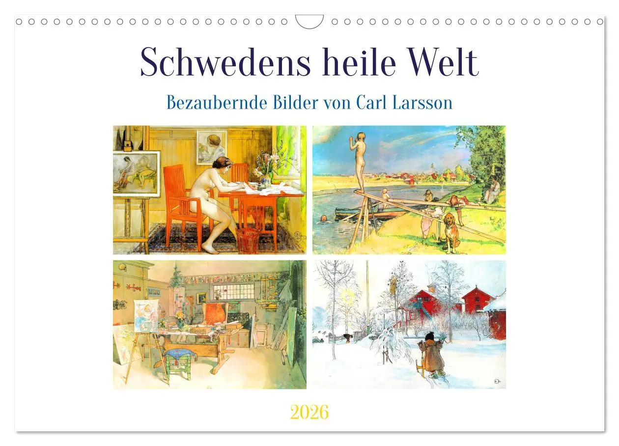Cover: 9783457496749 | Schwedens heile Welt (Wandkalender 2026 DIN A3 quer), CALVENDO...