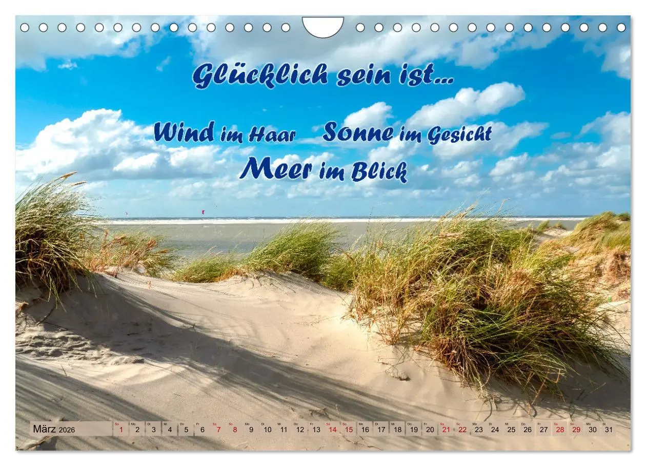 Bild: 9783457636749 | Sehnsucht zum Meer (Wandkalender 2026 DIN A4 quer), CALVENDO...