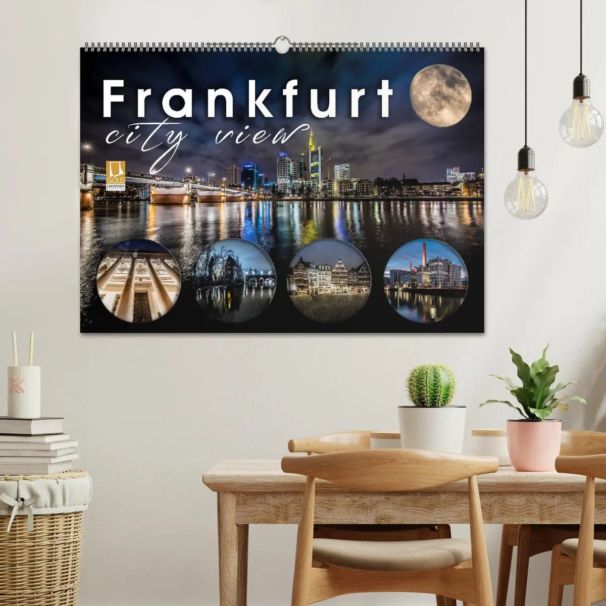Bild: 9783457876749 | Frankfurt city view (Wandkalender 2026 DIN A2 quer), CALVENDO...