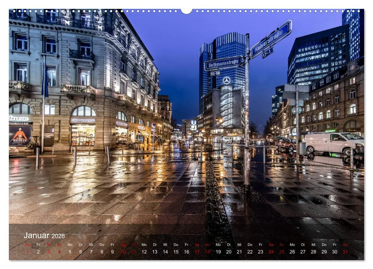 Bild: 9783457876749 | Frankfurt city view (Wandkalender 2026 DIN A2 quer), CALVENDO...