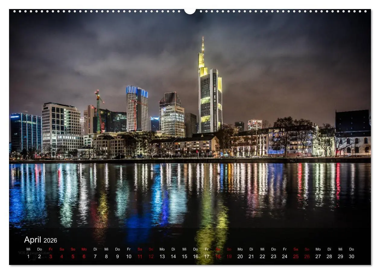 Bild: 9783457876749 | Frankfurt city view (Wandkalender 2026 DIN A2 quer), CALVENDO...