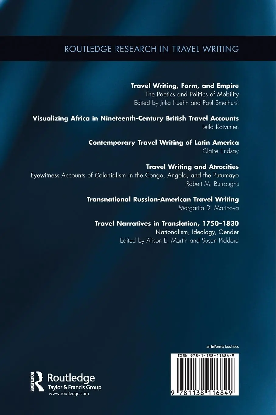Rückseite: 9781138116849 | Travel Narratives in Translation, 1750-1830 | Alison Martin (u. a.)