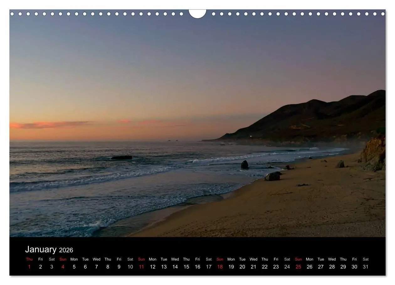 Bild: 9783516576849 | California Coasline (Wall Calendar 2026 DIN A3 landscape), CALVENDO...