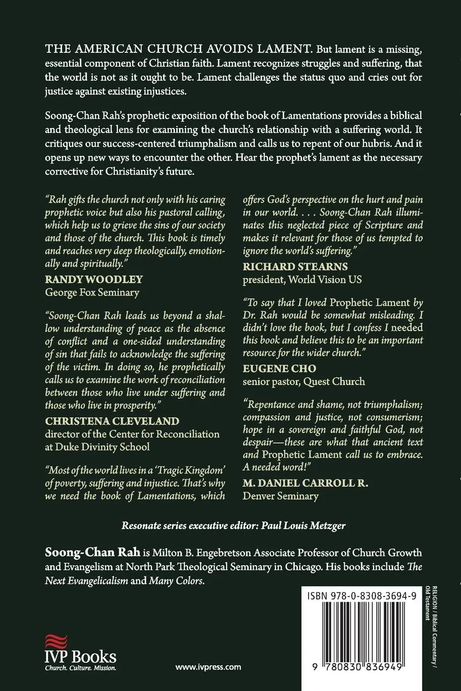 Rückseite: 9780830836949 | Prophetic Lament | A Call for Justice in Troubled Times | Rah | Buch
