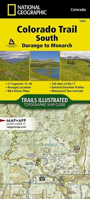 Cover: 9781566956949 | Colorado Trail South, Durango to Monarch Map | Maps | (Land-)Karte