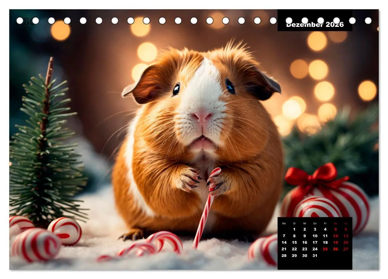 Bild: 9783457476949 | Meerschweinchen mal anders! (Tischkalender 2026 DIN A5 quer),...