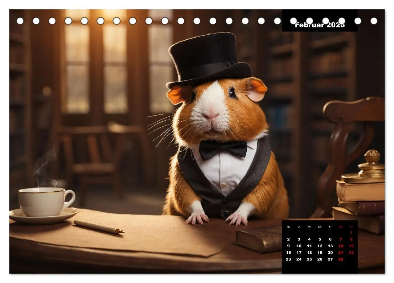 Bild: 9783457476949 | Meerschweinchen mal anders! (Tischkalender 2026 DIN A5 quer),...