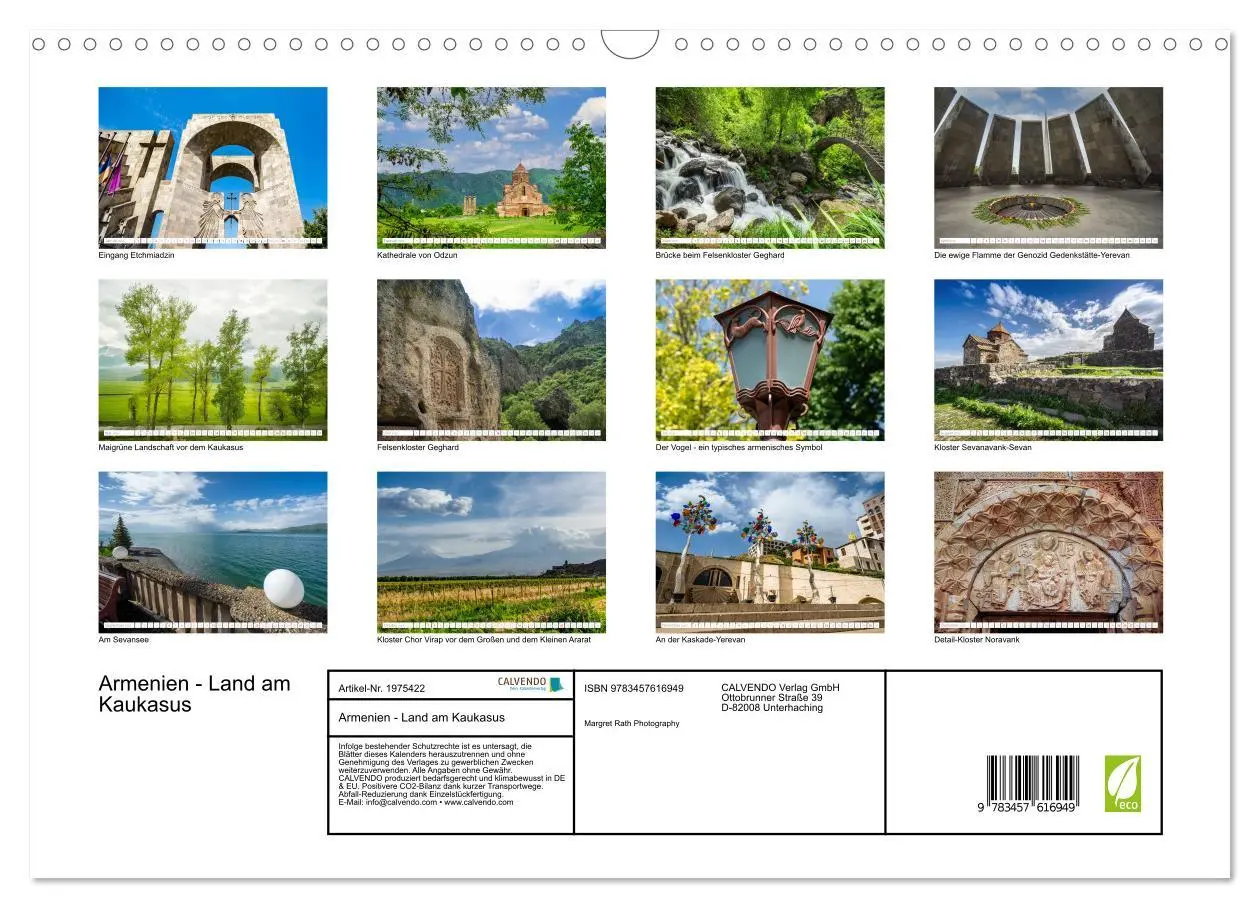 Bild: 9783457616949 | Armenien - Land am Kaukasus (Wandkalender 2026 DIN A3 quer),...