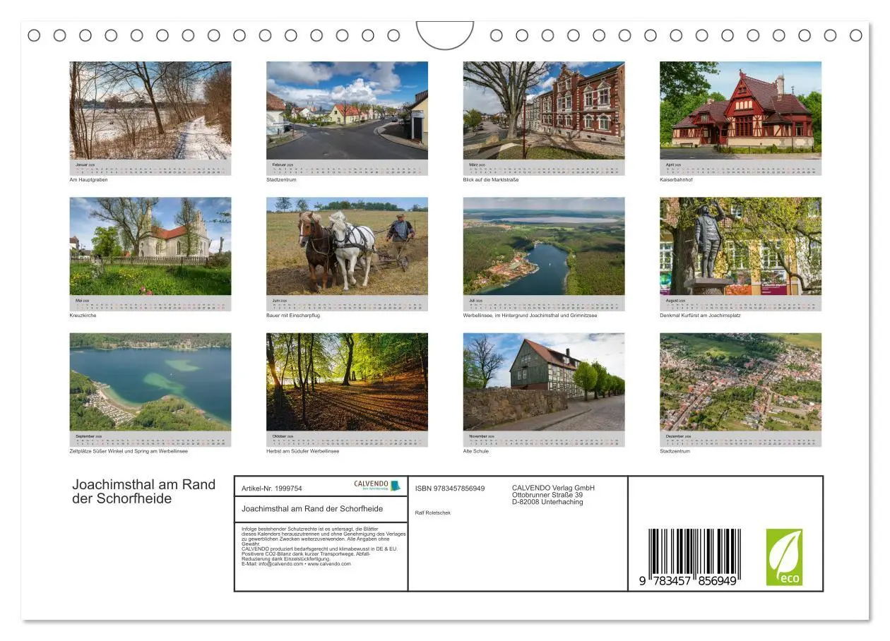 Bild: 9783457856949 | Joachimsthal am Rand der Schorfheide (Wandkalender 2026 DIN A4...