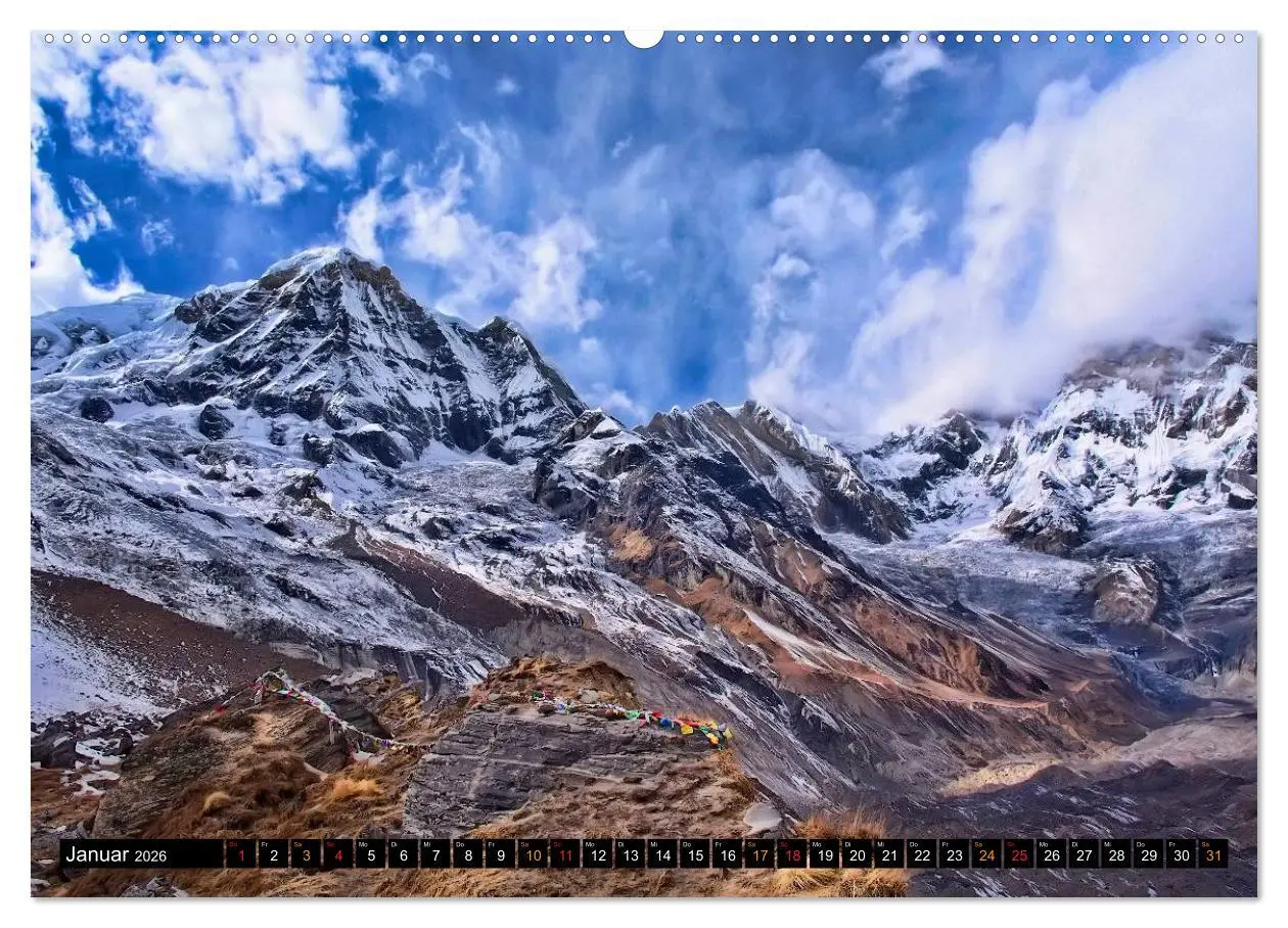 Bild: 9783516016949 | Nepal - das Dach der Welt (Wandkalender 2026 DIN A2 quer), CALVENDO...