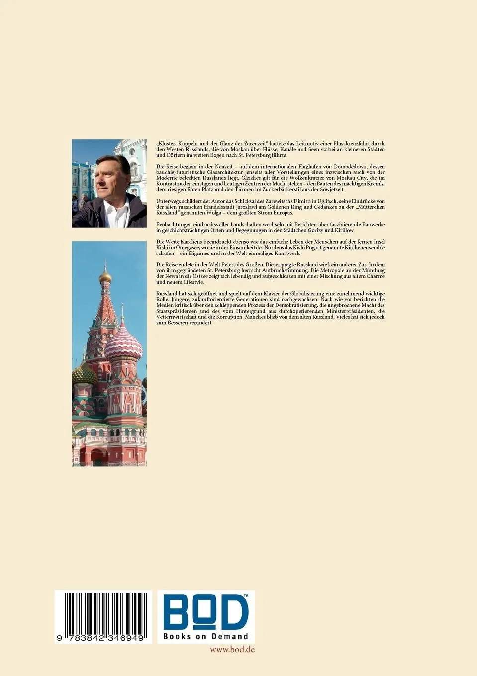 Rückseite: 9783842346949 | Russland im Frühling | Mit dem Schiff von Moskau nach St. Petersburg