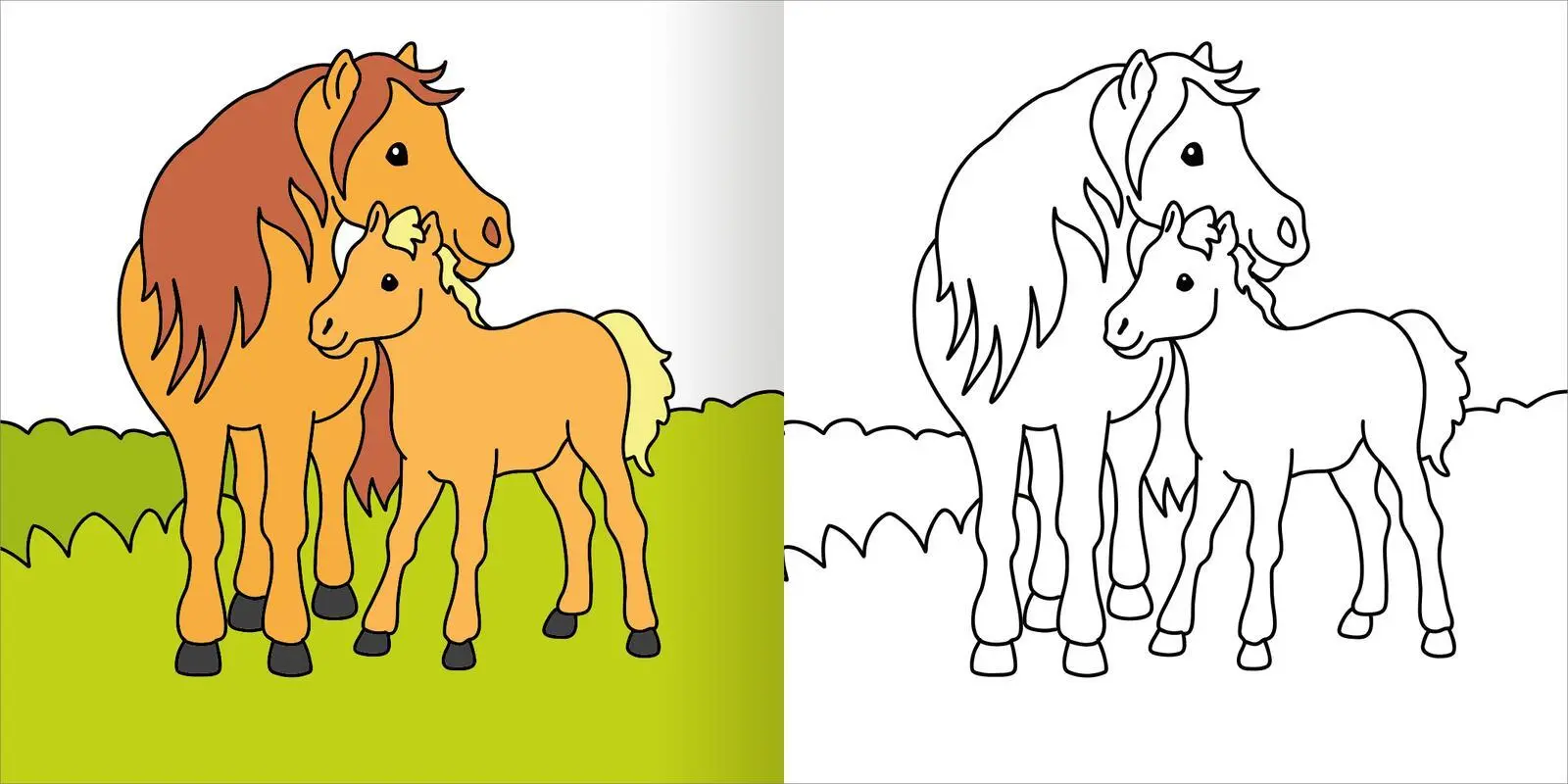 Bild: 9783845866949 | Mein erstes dickes Malbuch ab 2 - Tierkinder | Mit farbigen Vorlagen