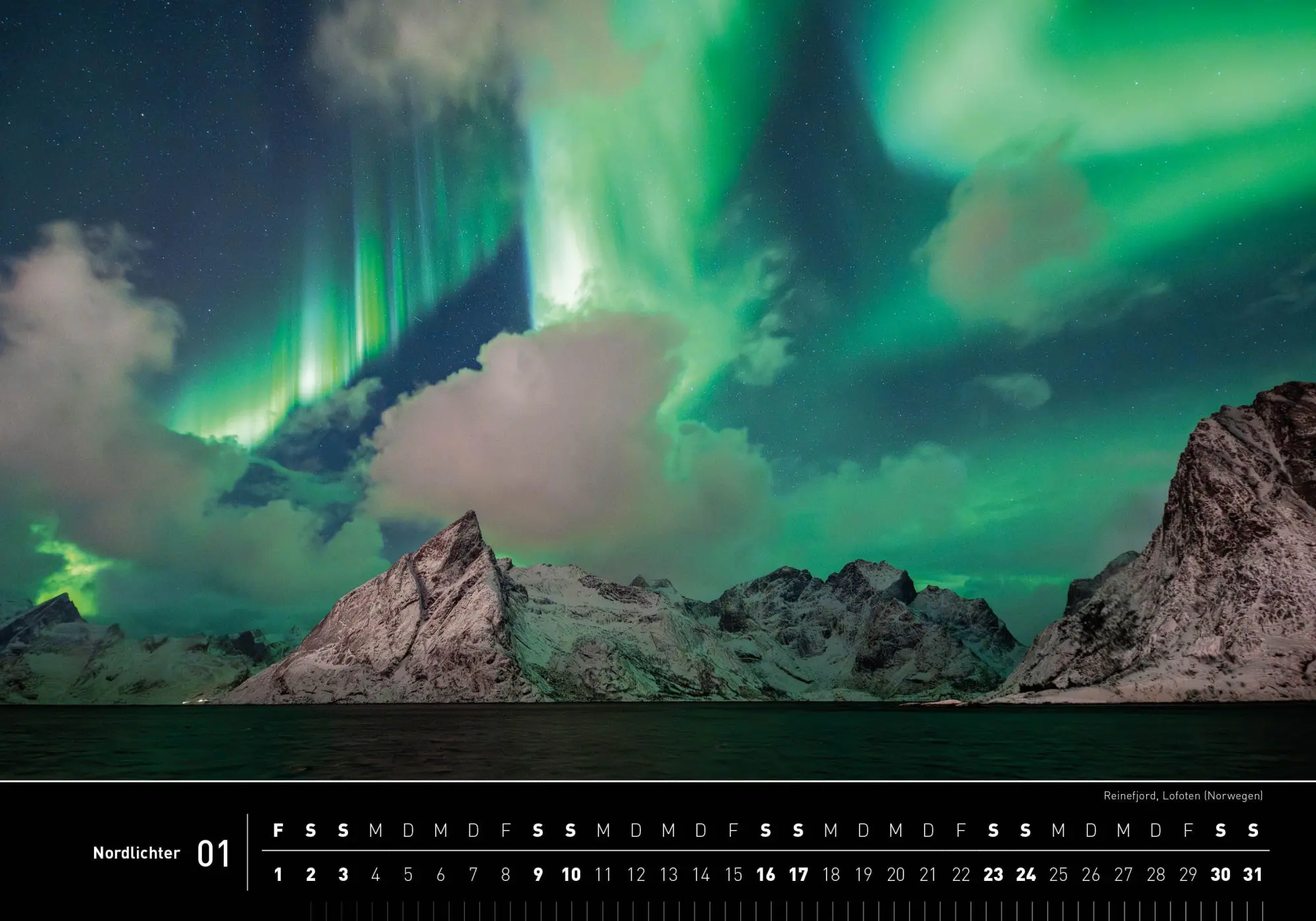 Bild: 9783968556949 | Nordlichter Premiumkalender 2027 | Robert Haasmann | Kalender | 14 S.
